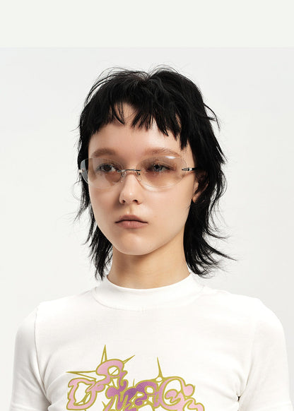 Stylish Rimless Gradient Shades - gradient sunglasses - Stylish Rimless Gradient Sunglasses for a Modern Look - View 2