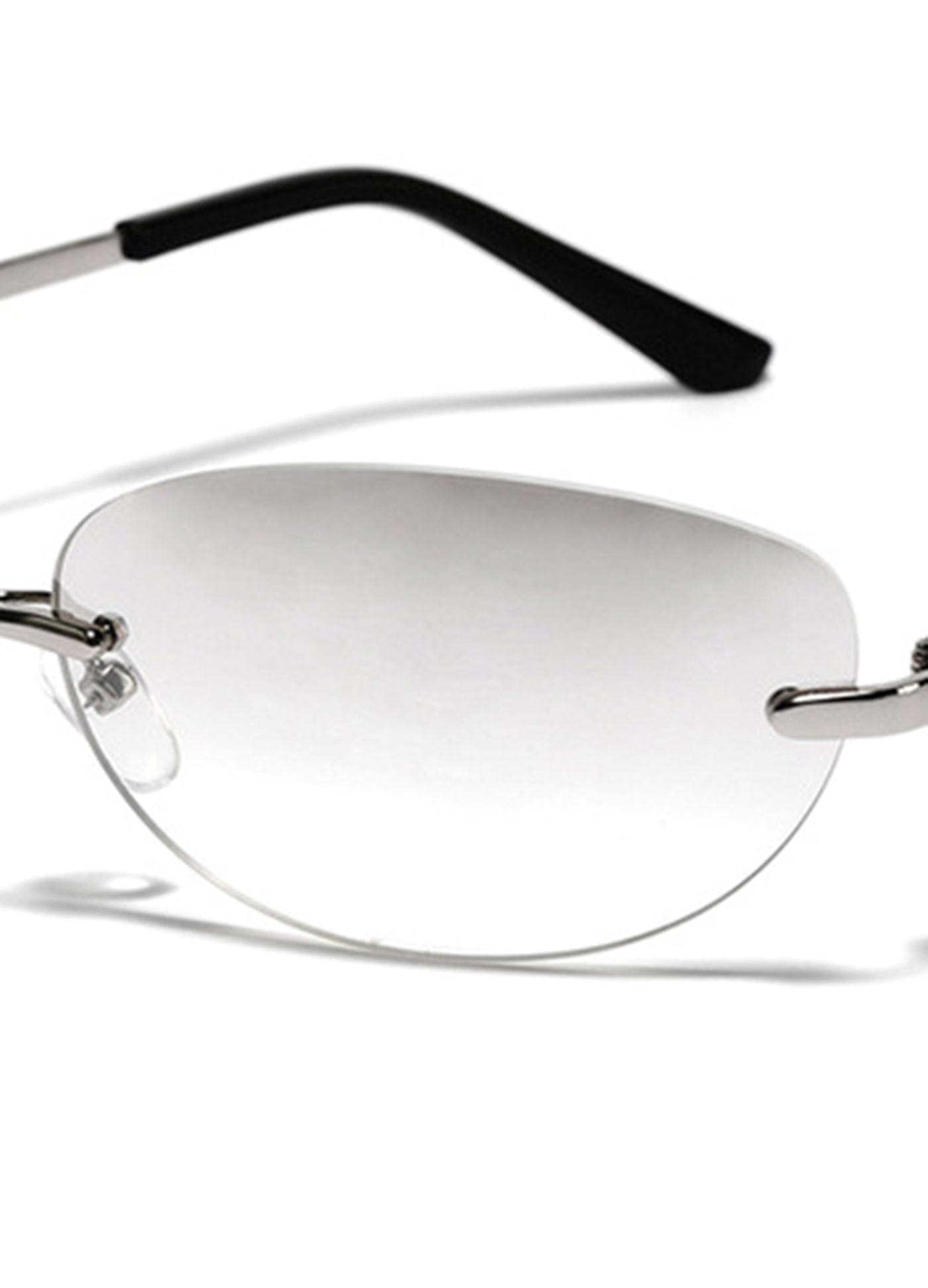Stylish Rimless Gradient Shades -  modern eyewear - Stylish Rimless Gradient Sunglasses for a Modern Look - View 11