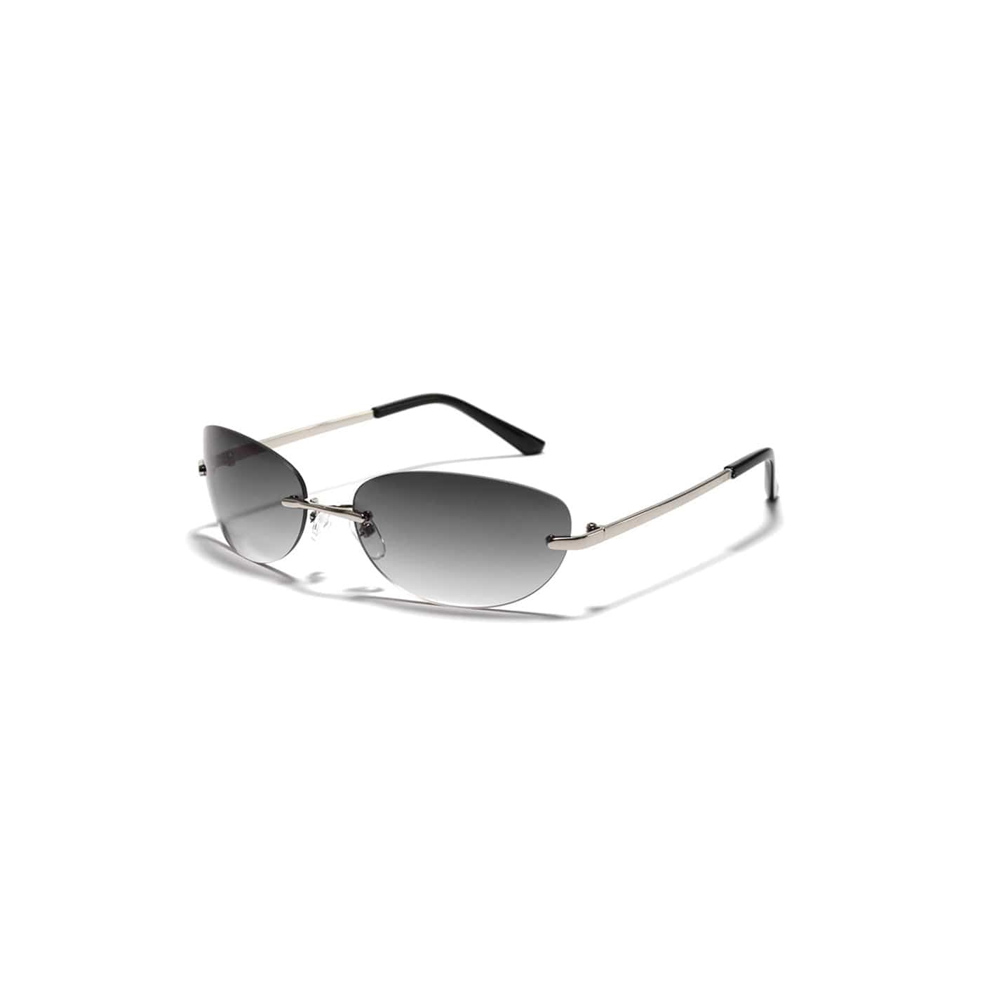 Stylish Rimless Gradient Shades -  rimless shades - Stylish Rimless Gradient Sunglasses for a Modern Look - View 6