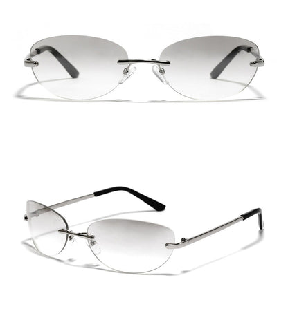 Stylish Rimless Gradient Shades -  stylish sunglasses - Stylish Rimless Gradient Sunglasses for a Modern Look - View 14