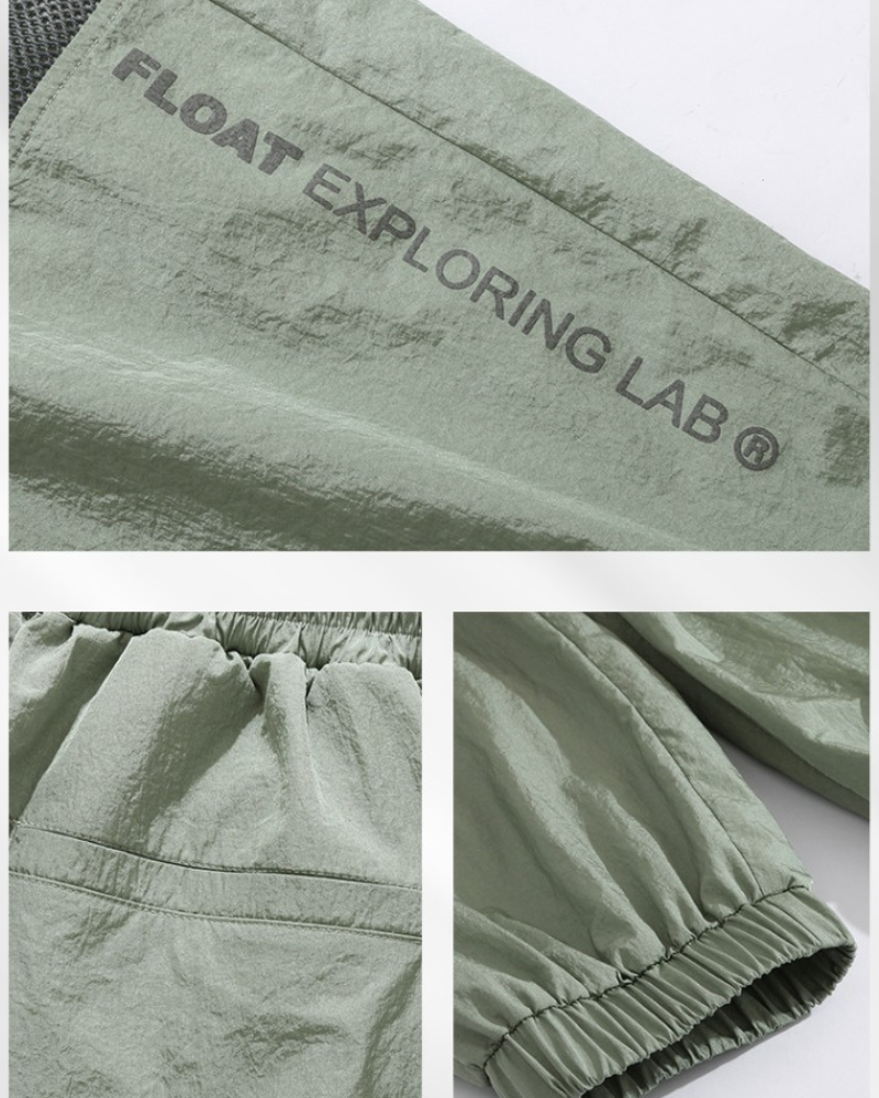 Stylish Shimmer Mesh Cargo Pants - cargo pants - Stylish Shimmer Mesh Cargo Pants in Green - View 9