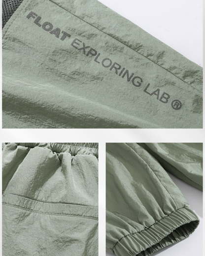 Stylish Shimmer Mesh Cargo Pants - cargo pants - Stylish Shimmer Mesh Cargo Pants in Green - View 9