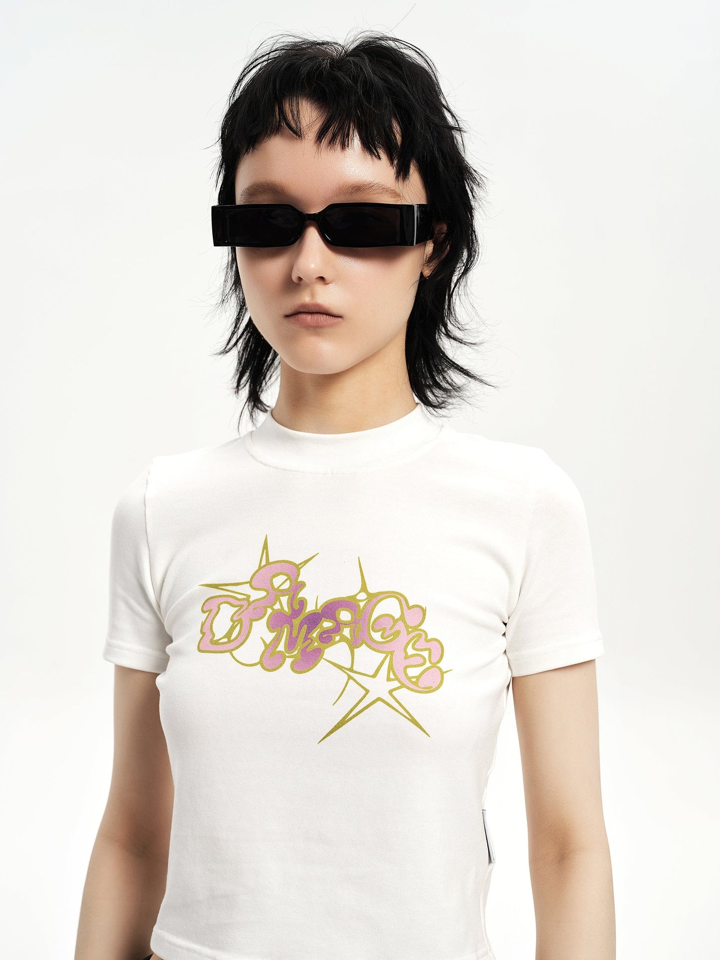 Stylish Square Frame Sunglasses -  streetwear - Stylish Square Frame Sunglasses with Thick Temples - View 8