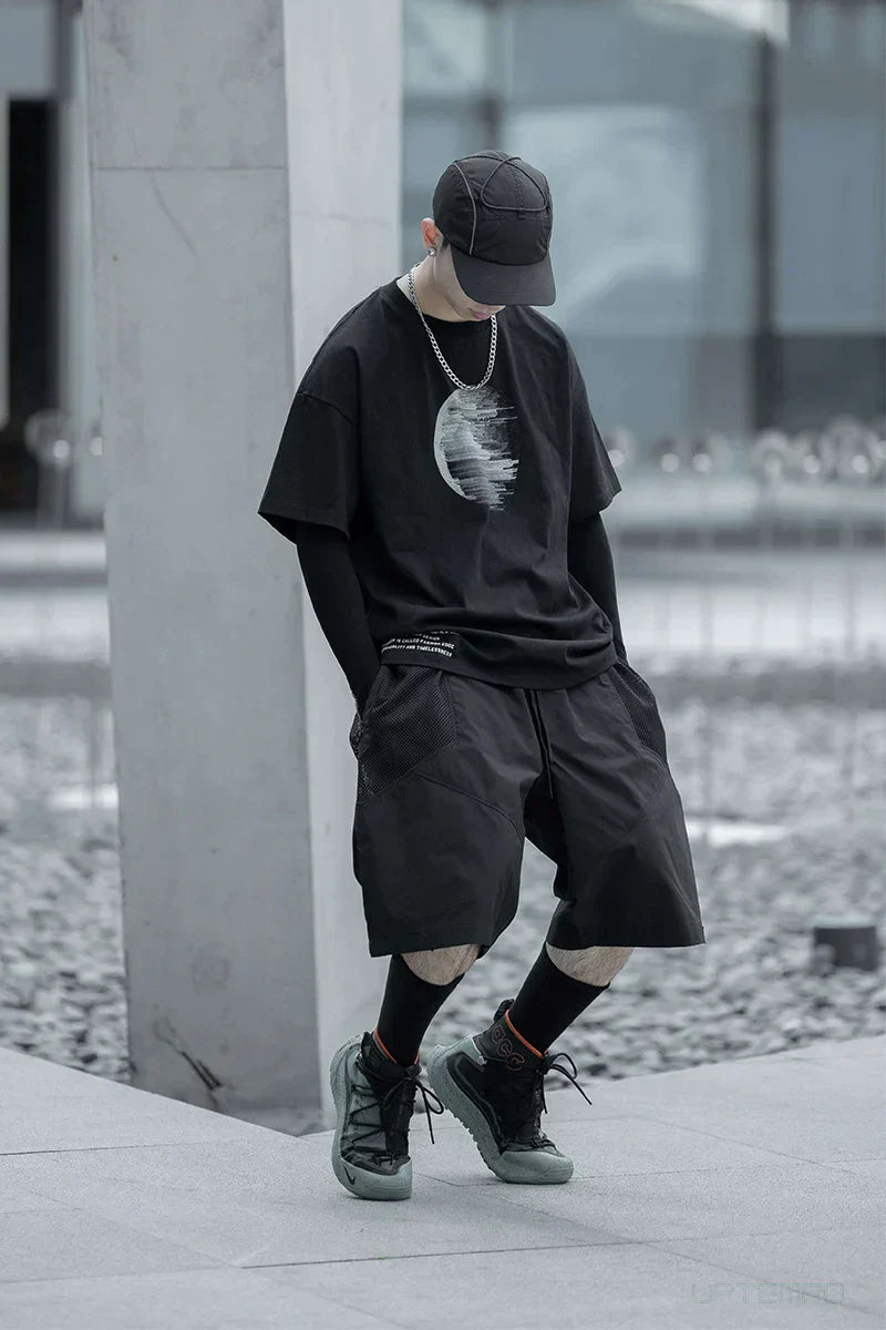 Stylish Summer Shorts -  breathable shorts - Stylish Summer Techwear Shorts for Urban Comfort - View 4
