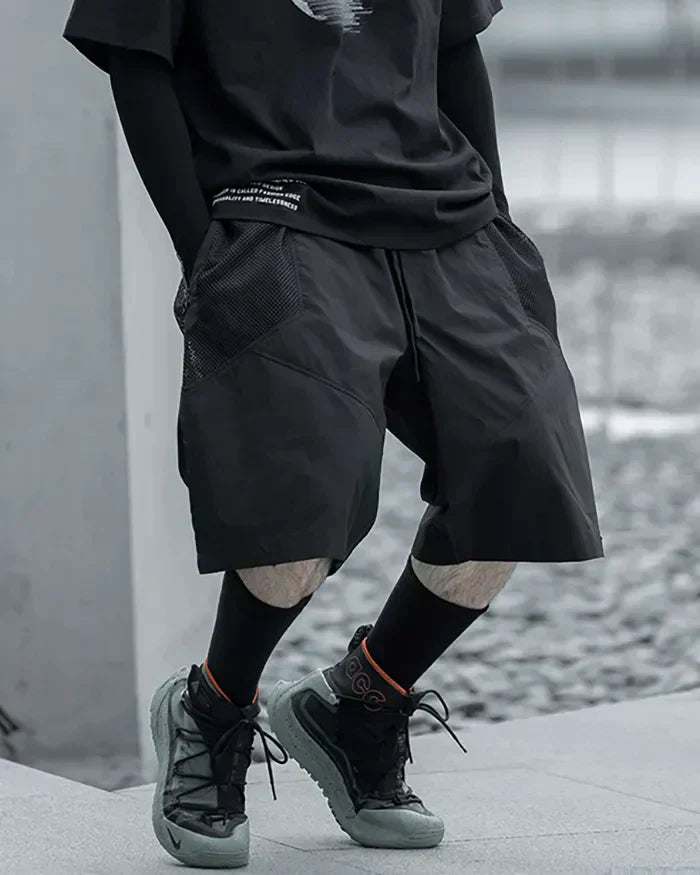 Stylish Summer Shorts - comfortable summer shorts - Stylish Summer Techwear Shorts for Urban Comfort - Main view