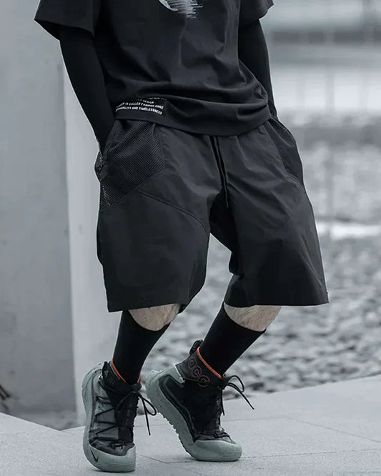 Stylish Summer Shorts - comfortable summer shorts - Stylish Summer Techwear Shorts for Urban Comfort - Main view