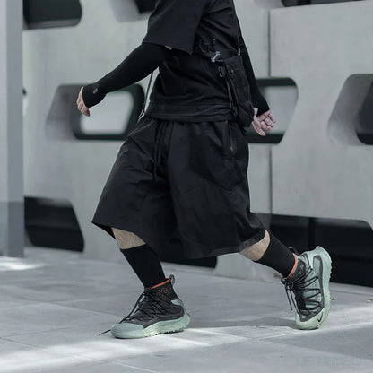 Stylish Summer Shorts - Summer Techwear - Stylish Summer Techwear Shorts for Urban Comfort - View 2