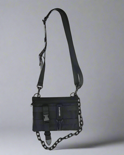 Stylish Techwear Chest Pack - techwear - Durable Techwear Chest Pack in Sleek Black - View 2
