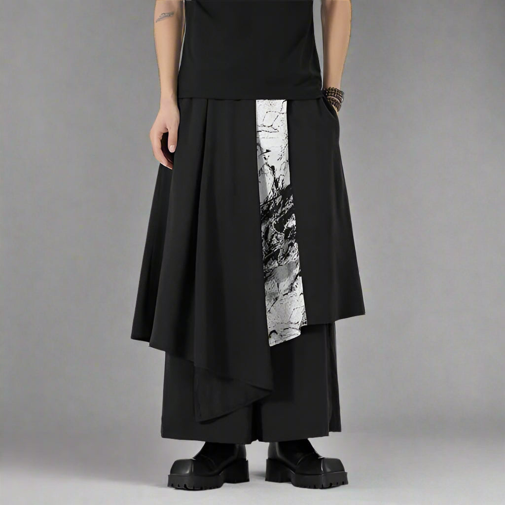 Stylish Traditional Hakama Pants - hakama pants - Contemporary Hakama Pants for Streetwear Style - Main view