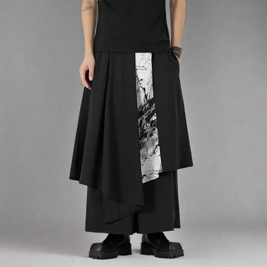 Stylish Traditional Hakama Pants - hakama pants - Contemporary Hakama Pants for Streetwear Style - Main view