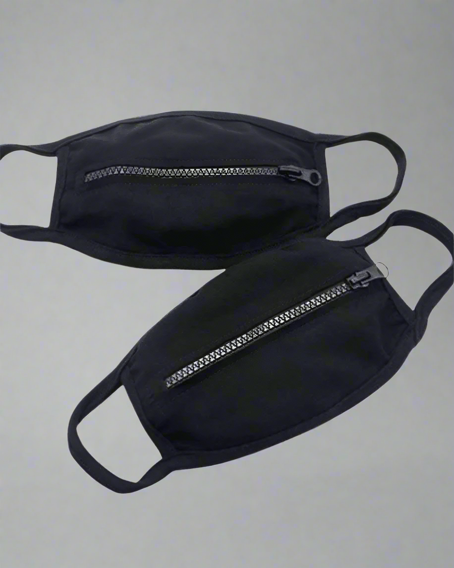 Stylish Urban Zipper Mask - futuristic face mask - Urban Zipper Mask – Stylish Cotton Face Cover - View 2