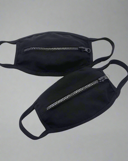 Stylish Urban Zipper Mask - futuristic face mask - Urban Zipper Mask – Stylish Cotton Face Cover - View 2