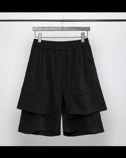 Summer Ready Techwear Shorts -  comfortable summer shorts - Stylish Double-Layer Techwear Shorts for Summer - View 5