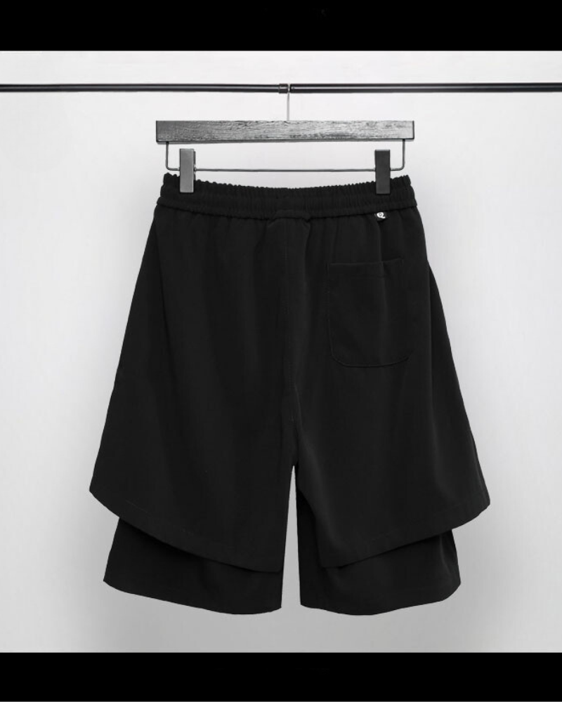 Summer Ready Techwear Shorts -  mens shorts - Stylish Double-Layer Techwear Shorts for Summer - View 6