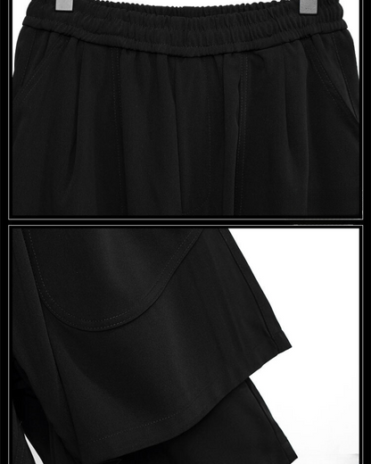 Summer Ready Techwear Shorts -  summer shorts - Stylish Double-Layer Techwear Shorts for Summer - View 7
