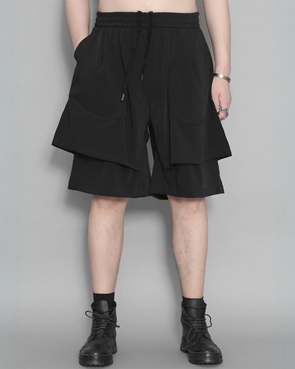 Summer Ready Techwear Shorts - Summer Techwear - Stylish Double-Layer Techwear Shorts for Summer - View 2