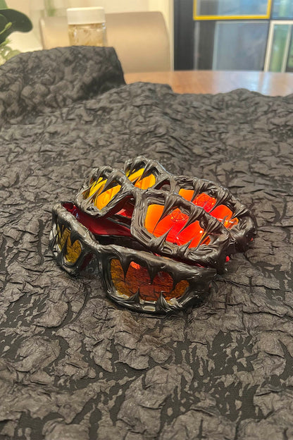 Sunset Dripped Resin Sunglasses -  artistic eyewear - Handmade Dripped Resin Sunglasses for Bold Style - View 3