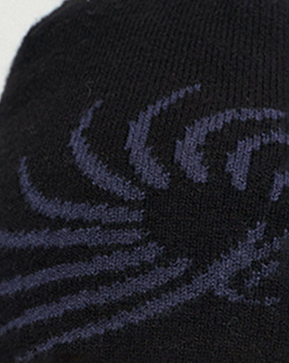 Swirled Knitted Logo Beanie -  logo hat - Stylish Swirled Knitted Logo Beanie - View 11