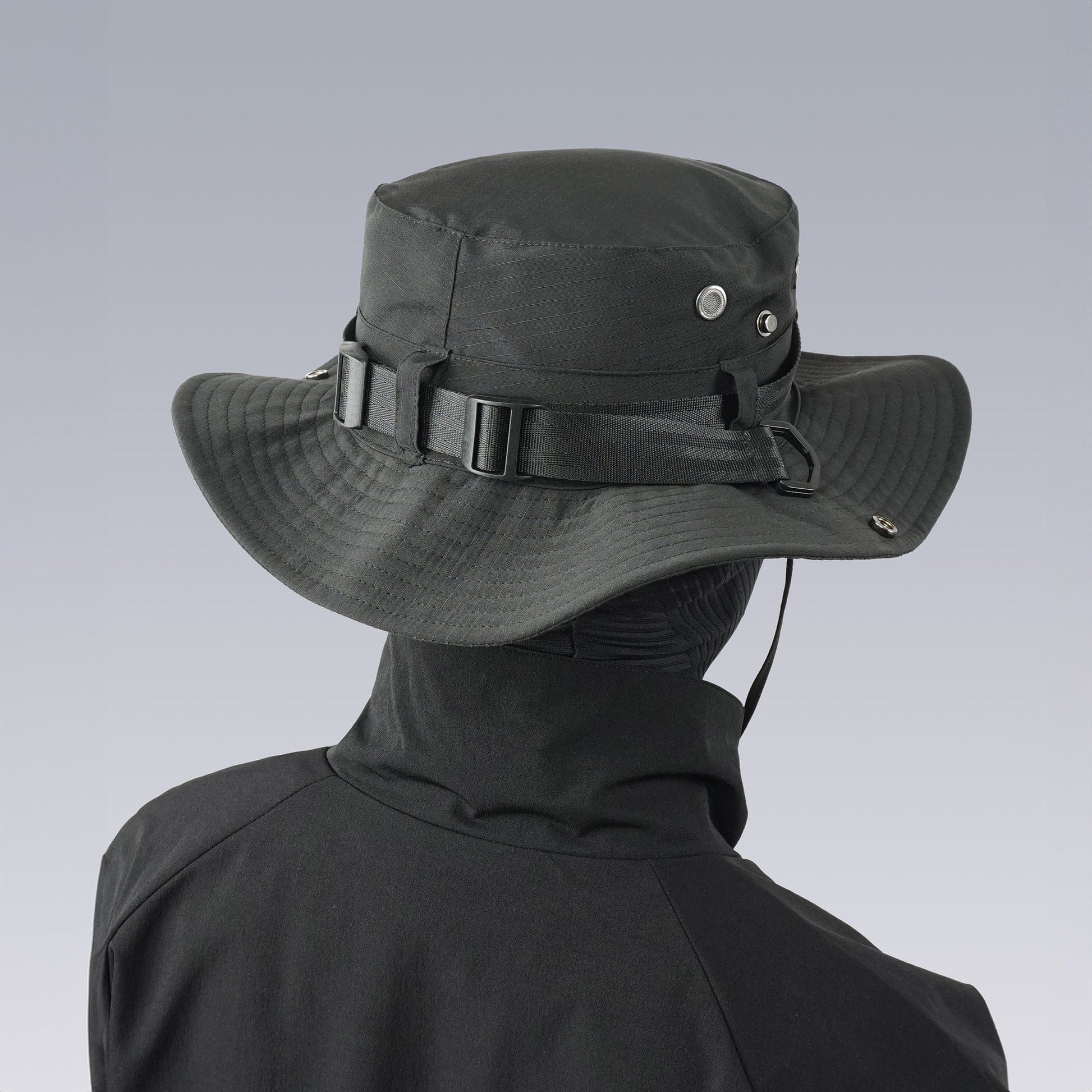 Tactical Drawstring Wide-Brim Hat - tactical hat - Tactical Wide-Brim Hat for Outdoor Adventures - View 2