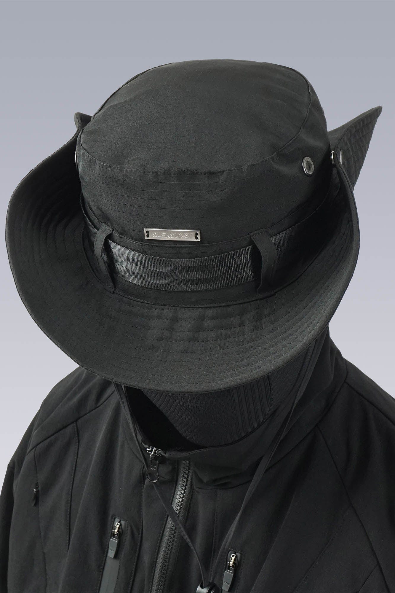 Tactical Drawstring Wide-Brim Hat -  water-repellent bucket hat - Tactical Wide-Brim Hat for Outdoor Adventures - View 5