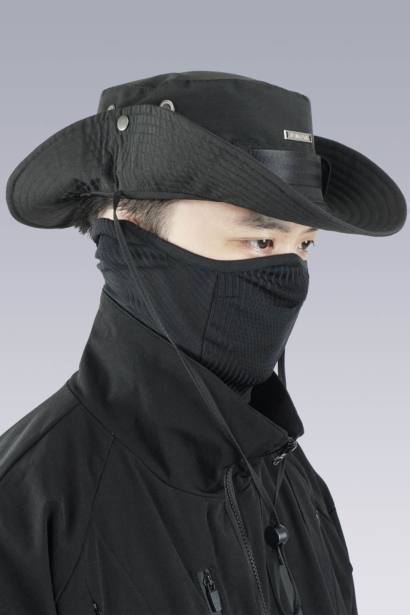 Tactical Drawstring Wide-Brim Hat -  wide-brim hat - Tactical Wide-Brim Hat for Outdoor Adventures - View 6