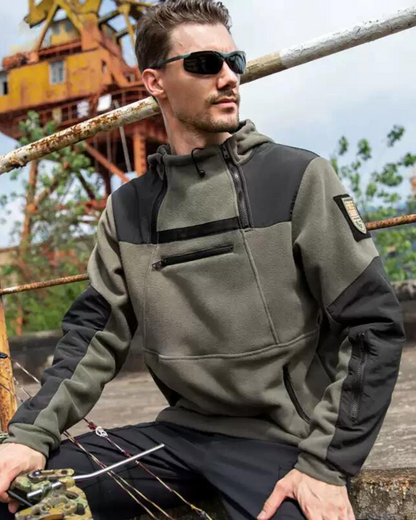 Tactical Fleece-Lined Adventure Hoodie -  fleece-lined - Fleece-Lined Tactical Hoodie for Outdoor Use - View 4
