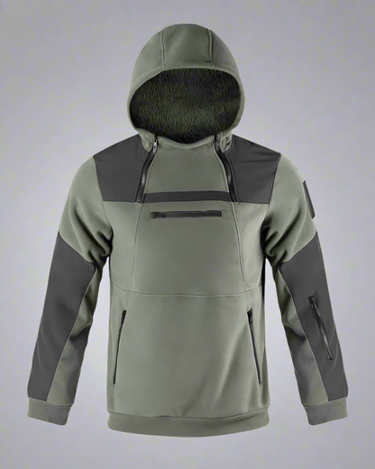 Tactical Fleece-Lined Adventure Hoodie -  streetwear - Fleece-Lined Tactical Hoodie for Outdoor Use - View 7