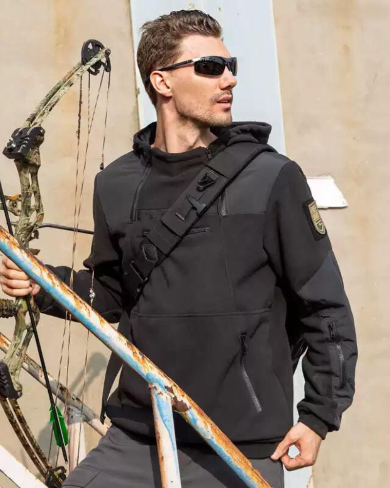 Tactical Fleece-Lined Adventure Hoodie - tactical hoodie - Fleece-Lined Tactical Hoodie for Outdoor Use - View 3