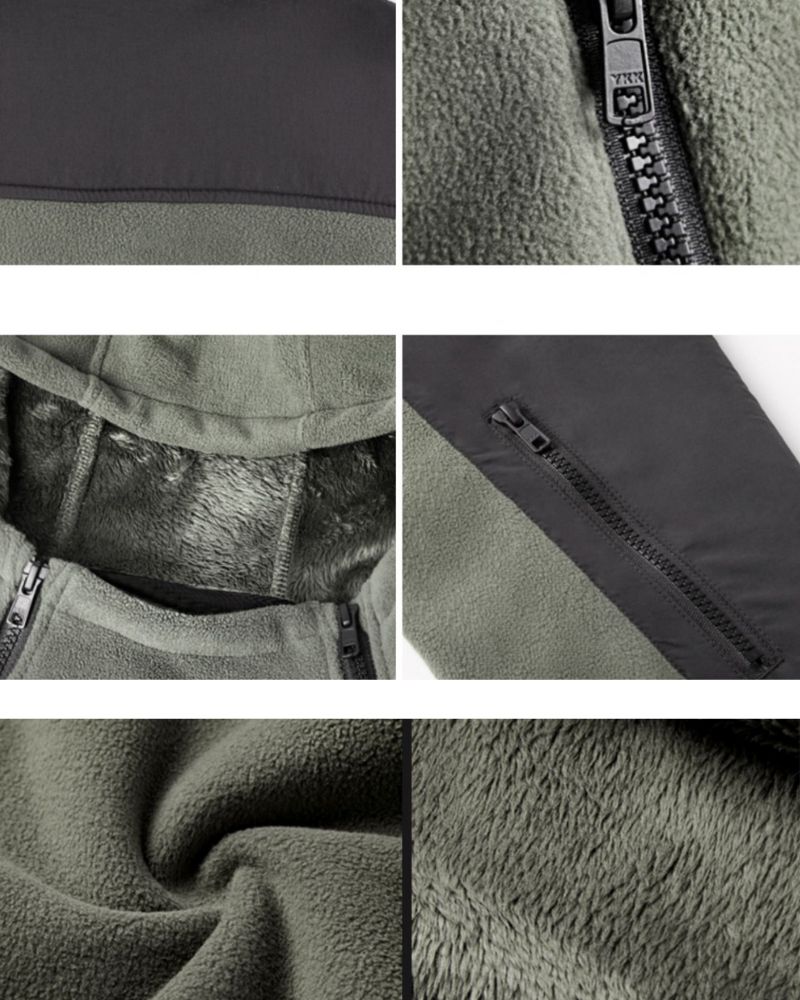 Tactical Fleece-Lined Adventure Hoodie -  techwear - Fleece-Lined Tactical Hoodie for Outdoor Use - View 8