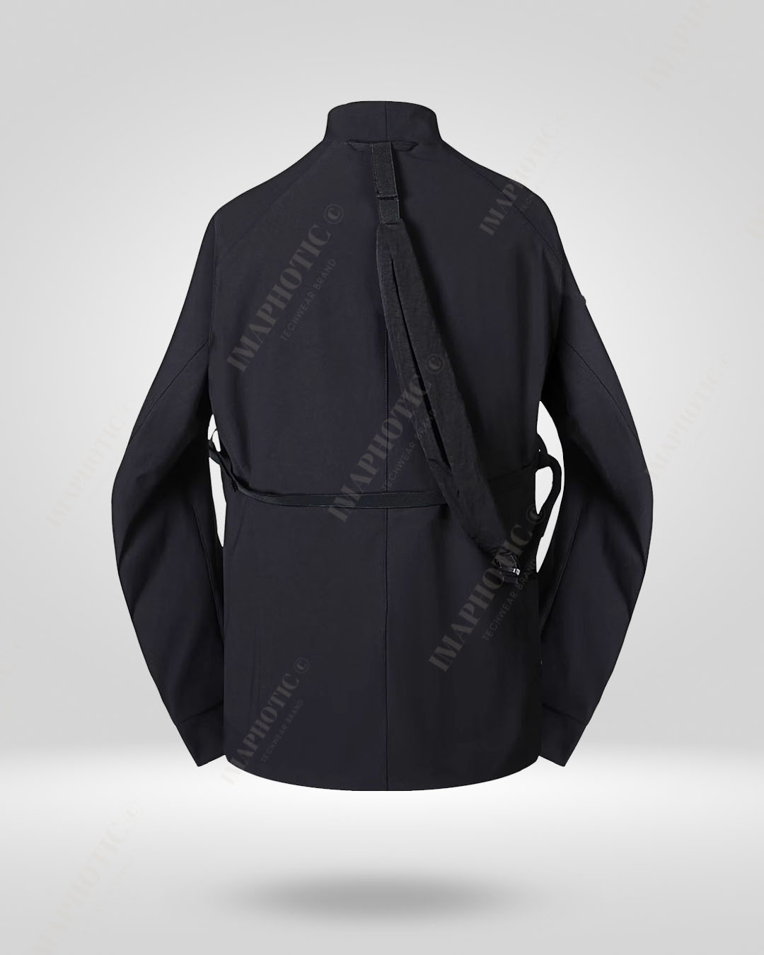 Tailored Black Cardigan Jacket - Sleek and Sophisticated -  chic outerwear - Tailored Black Cardigan Jacket - Comfort Meets Style - View 3