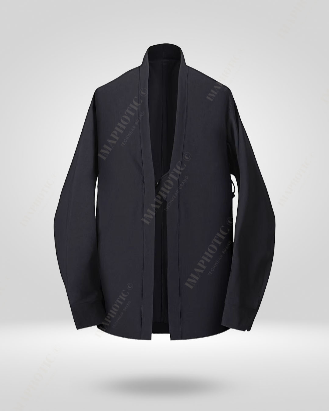 Tailored Black Cardigan Jacket - Sleek and Sophisticated - stylish black cardigan - Tailored Black Cardigan Jacket - Comfort Meets Style - View 2