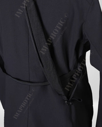 Tailored Black Cardigan Jacket - Sleek and Sophisticated -  versatile clothing - Tailored Black Cardigan Jacket - Comfort Meets Style - View 7
