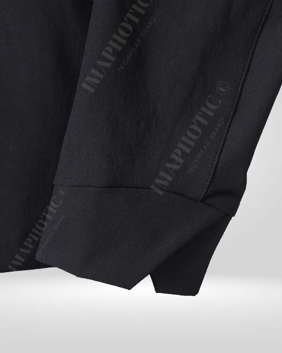 Tailored Black Cardigan Jacket - Sleek and Sophisticated -  women's chic outerwear - Tailored Black Cardigan Jacket - Comfort Meets Style - View 8