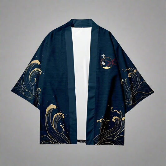Elegant Teal Kimono Wrap