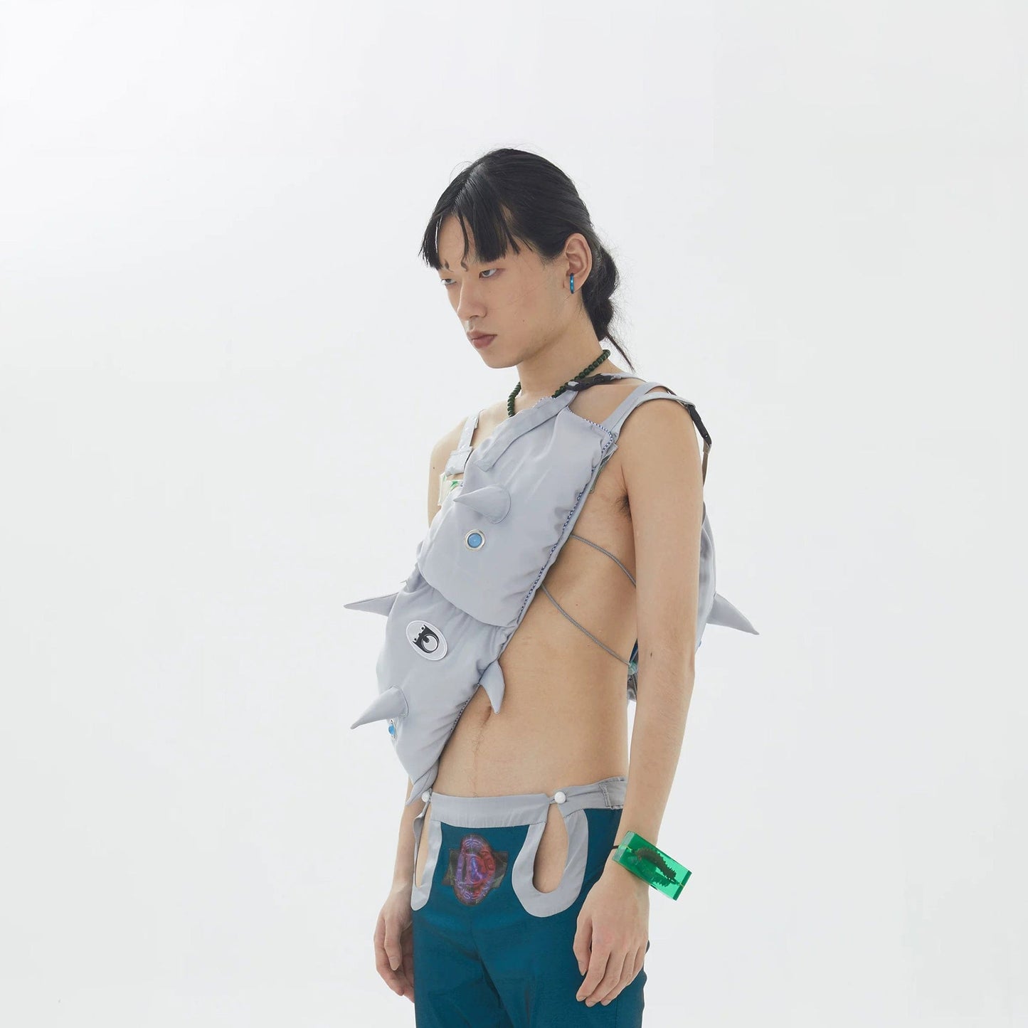 Thorned Caterpillar Chest Pack -  caterpillar design - Caterpillar-Inspired Crossbody Bag for Daily Use - View 3