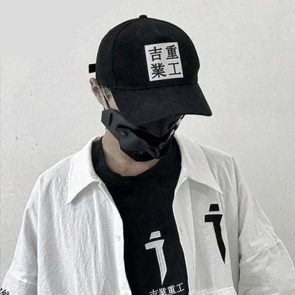 Timeless Style Baseball Cap -  letter print - Unisex Letter Print Baseball Cap in Classic Black - View 4