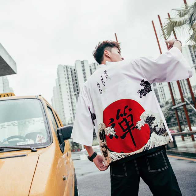 Traditional Japanese Festival kimono - japanese kimono - Traditional Japanese Happi Kimono for Everyday Style - View 8