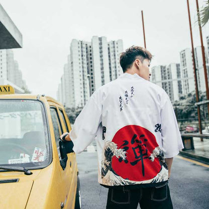 Traditional Japanese Festival kimono -  machine washable kimono - Traditional Japanese Happi Kimono for Everyday Style - View 5