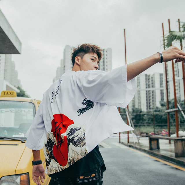 Traditional Japanese Festival kimono -  unisex kimono - Traditional Japanese Happi Kimono for Everyday Style - View 7