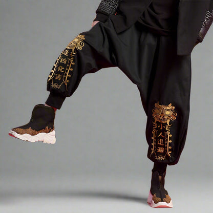 Traditional Japanese Hakama Trousers - hakama trousers - Comfortable Traditional Japanese Hakama Trousers - View 2