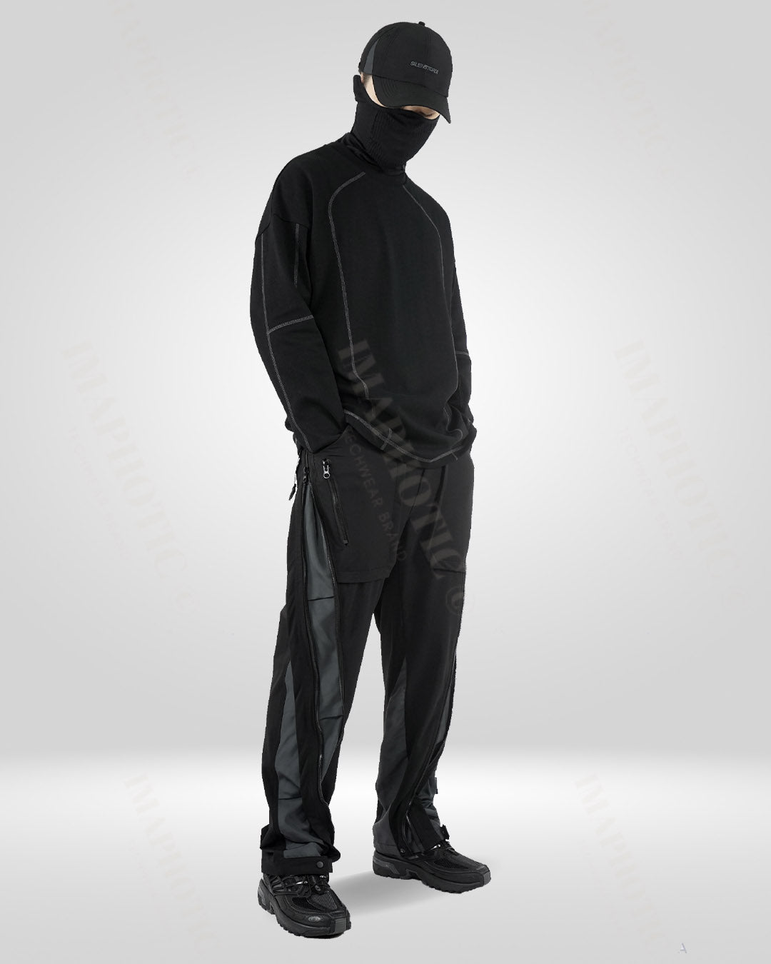 Versatile Nylon-Spandex Straight-Leg Pants for Everyday Wear