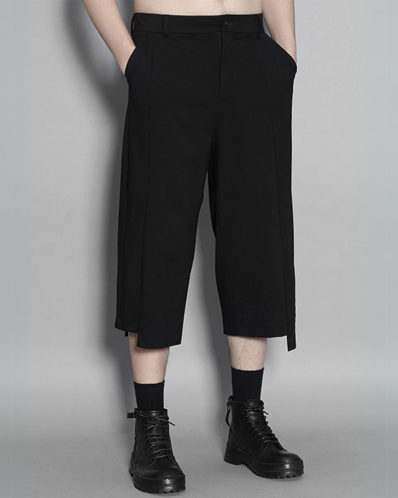Trendy Asymmetrical Capri Pants - capri pants - Trendy Asymmetrical Capri Pants for Comfortable Wear - View 2