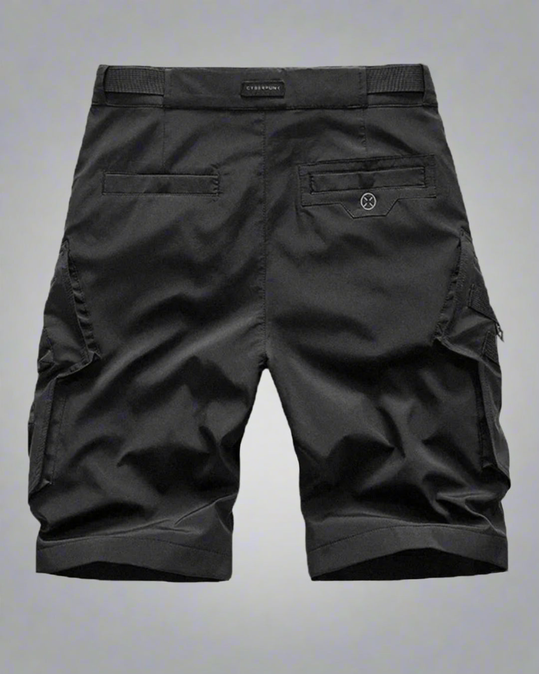 Trendy Black Cargo Shorts - black shorts - Trendy Black Cargo Shorts for Urban Adventures - View 2