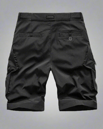 Trendy Black Cargo Shorts - black shorts - Trendy Black Cargo Shorts for Urban Adventures - View 2