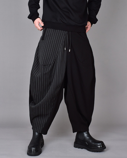 Trendy Colorblock Harem Pants - cotton polyester pants - Stylish Colorblock Harem Pants for Modern Looks - View 8
