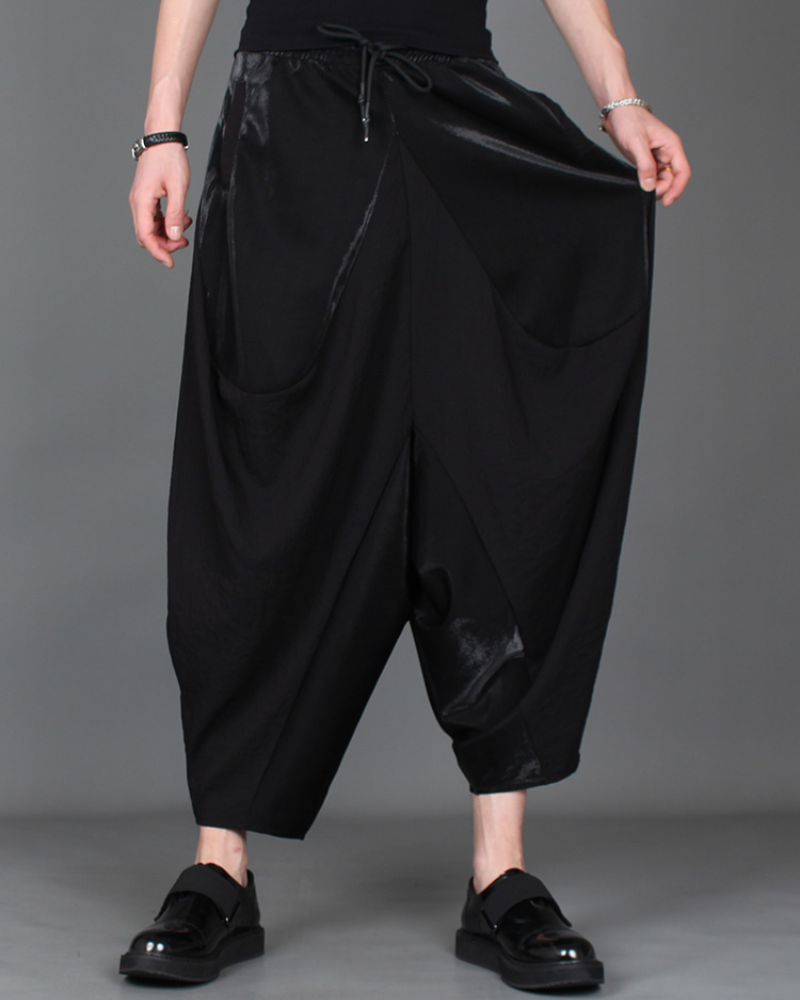 Trendy Colorblock Harem Pants -  japanese style - Stylish Colorblock Harem Pants for Modern Looks - View 12