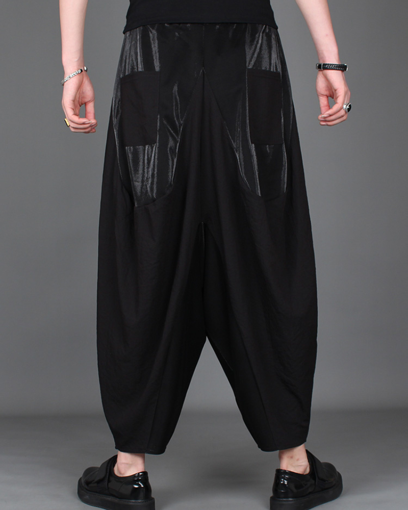 Trendy Colorblock Harem Pants -  versatile harem pants - Stylish Colorblock Harem Pants for Modern Looks - View 14