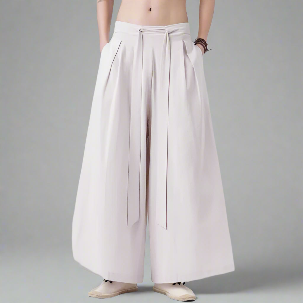 Trendy Hakama Style Pants - hakama pants - Trendy Hakama Style Pants for Comfort and Style - Main view