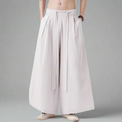 Trendy Hakama Style Pants - hakama pants - Trendy Hakama Style Pants for Comfort and Style - Main view