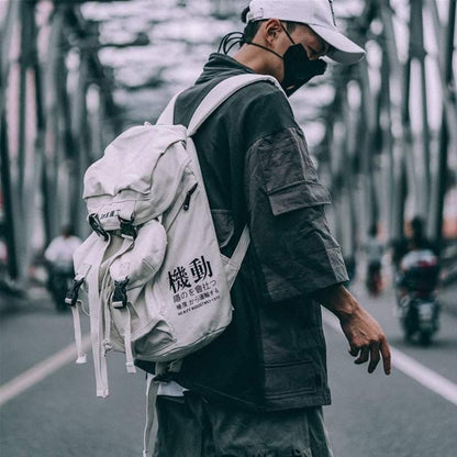 Trendy Harajuku Street Backpack -  streetwear bag - Versatile Harajuku Backpack for Urban Adventures - View 4